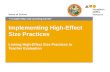 Implementing High-Effect Size Practices