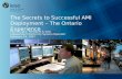 The Secrets to Successful AMI Deployment – The Ontario Experience