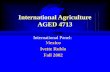 International Agriculture AGED 4713