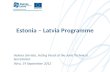 Estonia  –  Latvia Programme