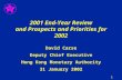 2001  End-Year Review and Prospects and Priorities for 2002