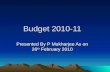 Budget 2010-11