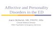 Affective and Personality Disorders in the ED