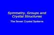 Symmetry, Groups and Crystal Structures