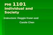PHI  1101  Individual and Society