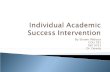 Individual Academic Success Intervention