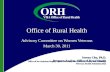Office of Rural Health