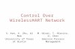 Control Over  WirelessHART  Network