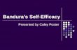 Bandura ’ s Self-Efficacy