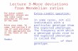 Lecture 3-More deviations from Mendelian ratios