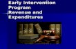 City of Sunbury Early Intervention Program Revenue and Expenditures