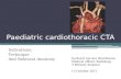 Paediatric cardiothoracic CTA