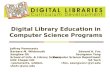 Digital Library Education in Computer Science Programs