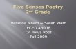Five Senses Poetry 2 nd  Grade