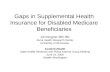 Gaps in Supplemental Health Insurance for Disabled Medicare Beneficiaries