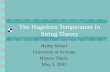 The Hagedorn Temperature in String Theory