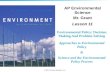 Environmental Policy: Decision Making And Problem Solving Approaches to Environmental Policy &