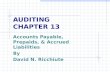 AUDITING CHAPTER 13