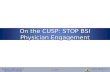 On the CUSP: STOP BSI Physician Engagement