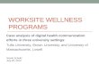 Worksite Wellness Programs