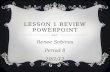 Lesson 1 Review PowerPoint