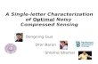A Single-letter Characterization of  Optimal  Noisy  Compressed Sensing