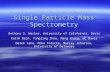 Single Particle Mass Spectrometry