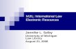 MJIL: International Law Electronic Resources