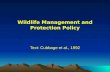 Wildlife Management and Protection Policy