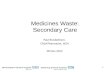 Medicines Waste: Secondary Care