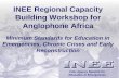 INEE Regional Capacity Building Workshop for Anglophone Africa