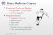 Basic Referee Course