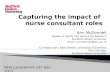 Capturing the impact of  nurse consultant roles