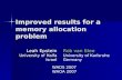 Improved results for a memory allocation problem