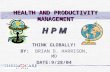 HEALTH AND PRODUCTIVITY MANAGEMENT