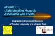 Module 1:  Understanding Hazards Associated with Foods