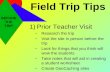 Field Trip Tips
