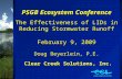 PSGB Ecosystem Conference The Effectiveness of LIDs in Reducing Stormwater Runoff February 9, 2009