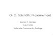 CH 2:  Scientific Measurement