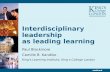 Interdisciplinary leadership  as leading learning