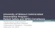 University of Missouri Antimicrobial Stewardship Program :  Patient  Safety and NPSG Compliance