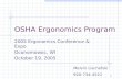 OSHA Ergonomics Program