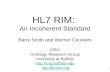 HL7 RIM:  An Incoherent Standard