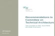 Recommendations to Committee on Technical Architecture