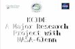 KCIDE A Major Research Project with  NASA-Glenn