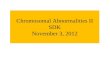 Chromosomal Abnormalities II SDK November 3, 2012