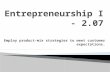 Entrepreneurship I - 2.07