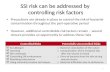 SSI risk can be addressed by  controlling risk factors
