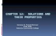 Chapter 12:  Solutions and Their Properties