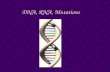 DNA, RNA, Mutations
